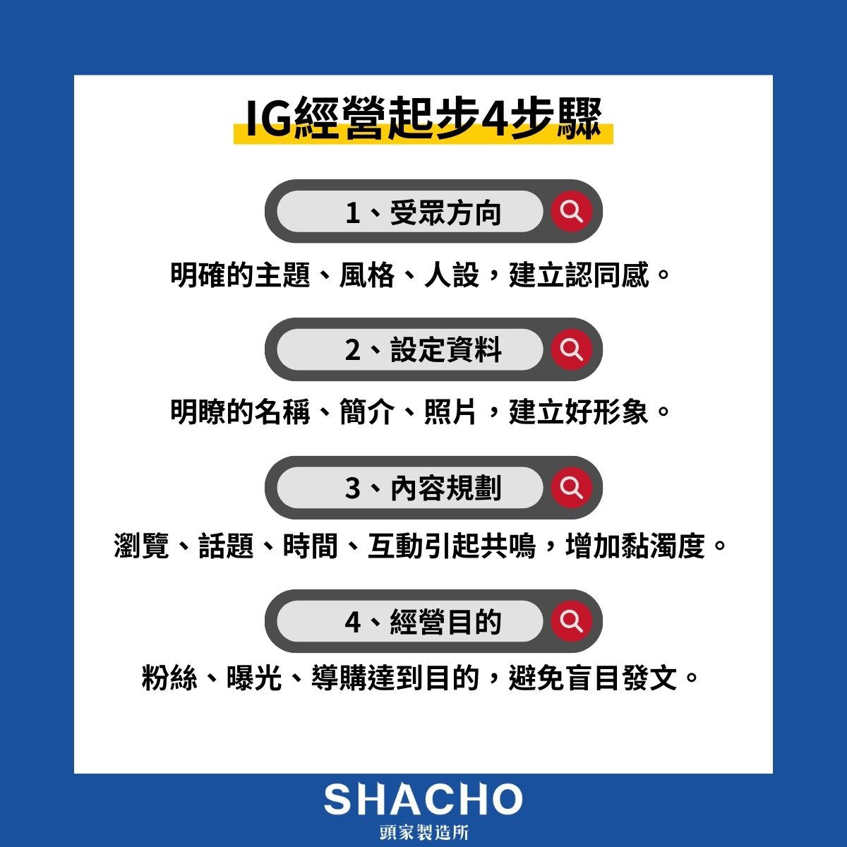 IG經營起步4步驟