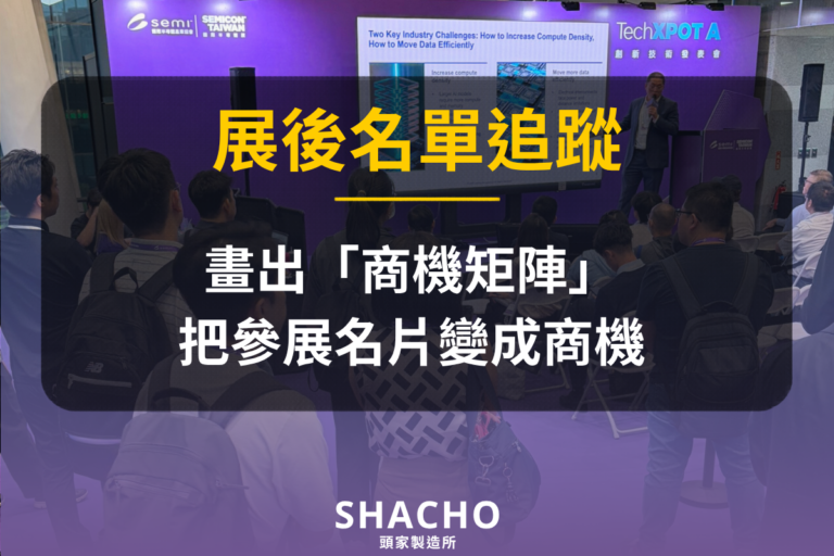 展後名單追蹤_畫出商機矩陣把參展名片變成商機_文章封面圖